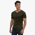 thumbnail image 2 of Mens Carrier Shirt V Neck Short Sleeve T-Shirts for Men Skin to Skin T-Shirt with Pocket, 2 of 5