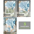 thumbnail image 4 of Summer Beach Sea Life Coral Window Curtain for Living Room Kitchen Tie-up Curtain Home Decor Balcony Blinds Drapes, 4 of 5
