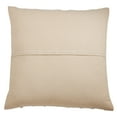thumbnail image 2 of Fennco Styles Cottage Stripe Patched Fringe 22 x 22 Inch Throw Pillow Case â€“ Ivory Throw Pillow Case, 2 of 4