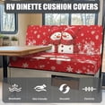 thumbnail image 4 of XYZCANDO Winter Snowman Christmas RV Dinette Cushions Comfortable RV Dinette Cushion Covers for Women Couch Cushion Covers Universal Loveseat Sofa Chair Cover Furniture Protector Camper, 4 of 7