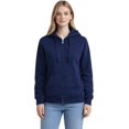 thumbnail image 2 of Milltex Mid Weight Zip Up Hoodie, Unisex Fleece Cotton Hooded Sweatshirt with Kangaroo Pockets, Full Zip Hoodie for Men & Women, Soft Warm Casual Jacket for Winter, Workwear & Everyday Wear-Navy, 2 of 3