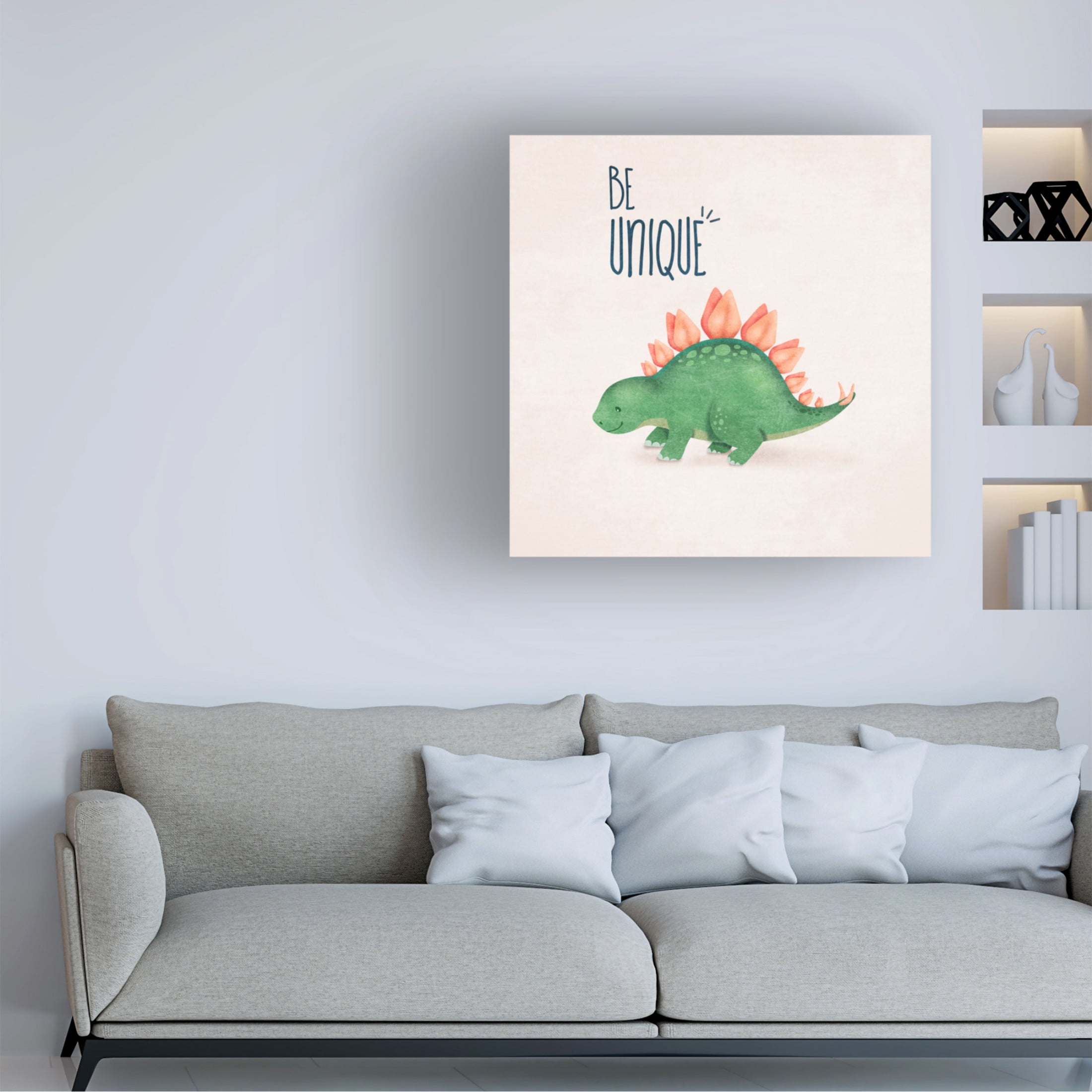 Trademark Fine Art Emel Tunaboylu  Dino Yaprak Sirtli Tatalos Canvas Wall Art
