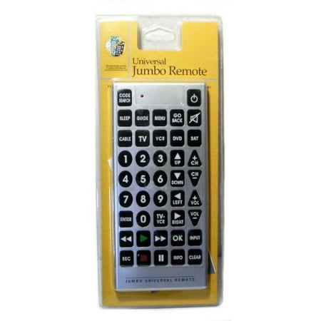 Jumbo Universal Remote Control Jumbo Universal Remote Control - Walmart.com