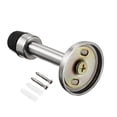 thumbnail image 3 of Uxcell 1.5 inch x 3.07 inch Door Stopper with Rubber Tip Brushed Zinc Alloy Silver Tone, 3 of 5