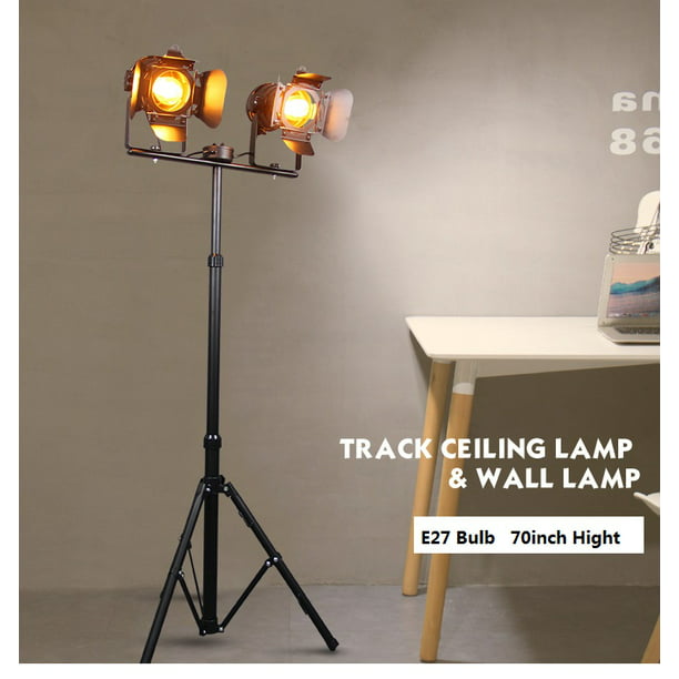 Singes 2 Head Vintage Tripod Floor Lamp, Floor To Ceiling Lamps Vintage