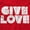 Red, variant on Give Love Heart Kindness Happiness Tank Top Tee Shirt Women Brisco Brands S