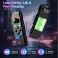 thumbnail image 2 of Game Controller Compatible with Switch for N-Switch,Wireless Left and Right Controller Compatible with Switch Support Dual Vibration/Motion Control/Wake-up/Screenshot/RGB Light, 2 of 7