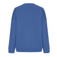 thumbnail image 5 of Sweatshirt for Women Oversized Crewneck Fall Outfits, Long Sleeve Cute Fleece Pullover Top，Loose Fit Soft Teen，Work＆Casual Daily Lounge Wear, Winter Cozy Clothes Royal Blue L, 5 of 6