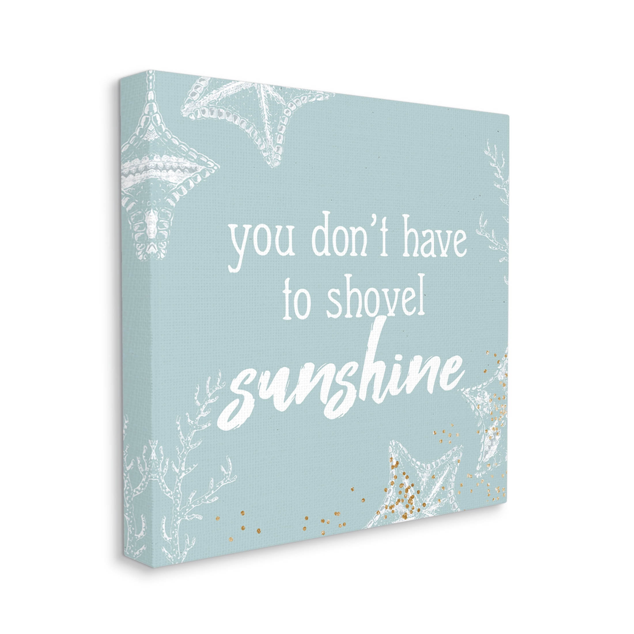 Stupell Industries Summer Beach Lover Nautical Quote Graphic Art Gallery Wrapped Canvas Print Wall Art, Design by Ann Bailey