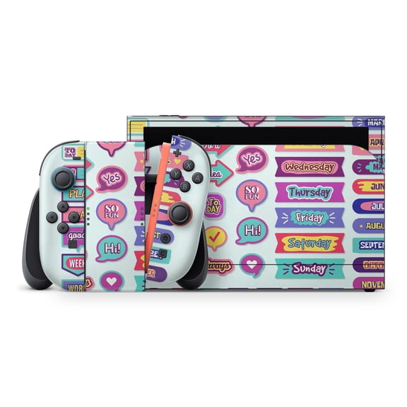 DesignSkinz Notepad Planner Stickers V1 Full-Body Skin Decal Wrap Cover for Nintendo Switch 2