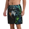 thumbnail image 2 of Vsdgher Realistic Style Colorful Wolf A Men's Beach Shorts, Surfing shorts, Swim trunks, Quick Dry Swim Trunks for Surfing Beach Fun -X-Large, 2 of 6