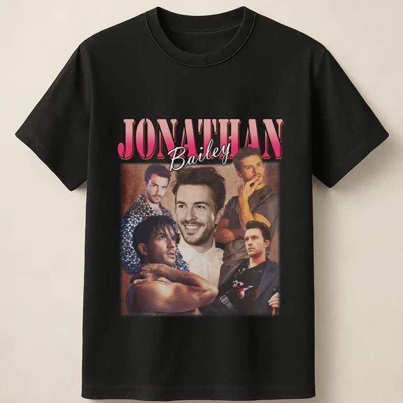 Handsome Actor Jonathan Bailey In Multi-Pose Photo Layout Unisex T Shirt