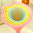 thumbnail image 5 of Rainbow Color Cooking Funnel Set - 5 Cooking Funnels Funnels For Cooking, 5 of 5