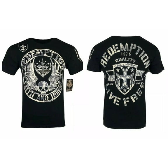 ARCHAIC AFFLICTION Men's T-Shirt MIDKNIGHT Premium Athletic Tattoo Biker
