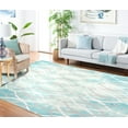 thumbnail image 5 of Safavieh Dip Dye Britton Distressed Wool Area Rug, Green/Ivory Gray, 5' x 8', 5 of 14