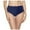 Navy, variant on Riforla Swimsuit Bottoms for Women Retro High Rise Full Coverage Bikini Briefs Basic Swimwear Bathing Suit Bottoms Red M