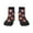 3 Black, variant on American Football and Fire Flames Pattern Quarter Crew Socks,Toe Seamed Ankle Socks,Cotton Cushioned Breathable Athletic Crew Sports Socks