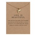 thumbnail image 2 of Collier Animal Série Poutre d'Équilibre Collier Colibri Chaîne de Clavicule Féminine, 2 of 9