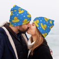 thumbnail image 5 of Disketp Cute Yellow Rubber Ducks Winter Beanie for Men Women Beanie Knit Hat Cuffed Cap Beanie Knit Chunky Snow Cap, 5 of 6