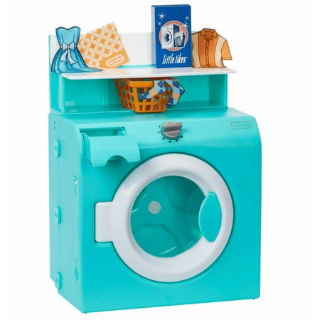 Little Tikes Retro ‘50s Inspired Washer Dryer Realistic Pretend Play Laundry Washing Machine Appliance
