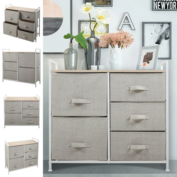 CUH Modern Large Storage Chests Of Drawers Multi Living Room Metal