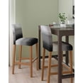 thumbnail image 2 of Black Grey Ombre Bar Stool Covers Set of 2, Modern Abstract Art Texture Stretch Washable Bar Chair Covers with Backs, Removable Pub Counter Height Chair Cover for Kitchen Dining Room Cafe, 2 of 7