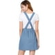 thumbnail image 4 of Mini vestido de Mezclilla Con tirantes ajustables Allegra K puntos celestes XS, 4 of 7
