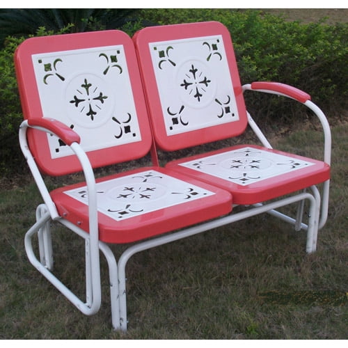 Retro Outdoor Glider Multiple Colors Com - Retro Look Patio Furniture Retro Outdoor Glider Multiple Colors Com - Retro Look Patio Furniture