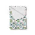 thumbnail image 2 of Fruits Soft Flannel Fleece Throw Blanket, Hand-drawn Sketched Whole Pears and Sliced Apples with Blue Leaves Illustration, Cozy Plush for Indoor and Outdoor Use, 50" x 70", Multicolor, by Ambesonne, 2 of 5