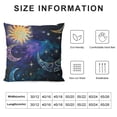thumbnail image 5 of Shiartex Throw Pillow Covers Purple Sun Moon Stars Pillow Cases Double Size Printed Square Pillowcase Cushion Cases, 5 of 5