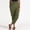 Green, variant on Babysbule Women High Waist Casual Wide Leg Long Pants Women's Casual High-waist Strapped Solid Color Trousers