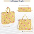 thumbnail image 6 of FORMRS Womens Corduroy Tote Bag Crossbody Shoulder Handbag with Pocket, Yellow Stars, 6 of 7