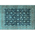 thumbnail image 1 of Ahgly Company Indoor Rectangle Persian Light Blue Traditional Area Rugs, 2' x 4', 1 of 4