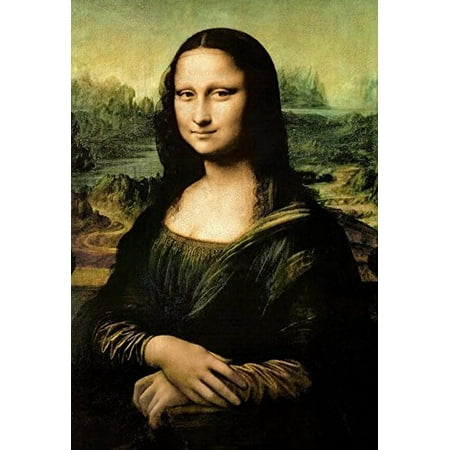 Mona Lisa by Leonardo Da Vinci 36x24 Museum Art Print Poster Famous Painting (Best Leonardo Da Vinci Museum)
