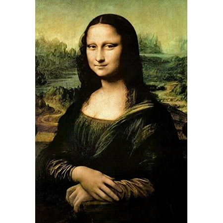 - Mona Lisa by Leonardo Da Vinci 36x24 Museum Art Print Poster Famous Painting Masterpiece