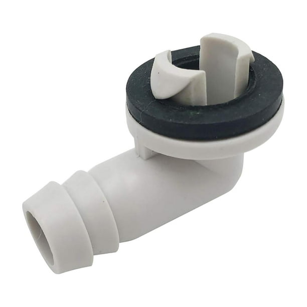 Codo de manguera de drenaje de aire acondicionado con anillos de goma, accesorios, adaptador de drenaje de aire acondicionado de ventana duradero, Min
