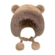 thumbnail image 5 of Gorro Lei Feng lindo de estilo coreano para otoño e invierno, con orejas de oso de peluche, grueso y cálido, con orejeras, gorro frío con forma de cara, gorro de lavabo pequeño, 5 of 5