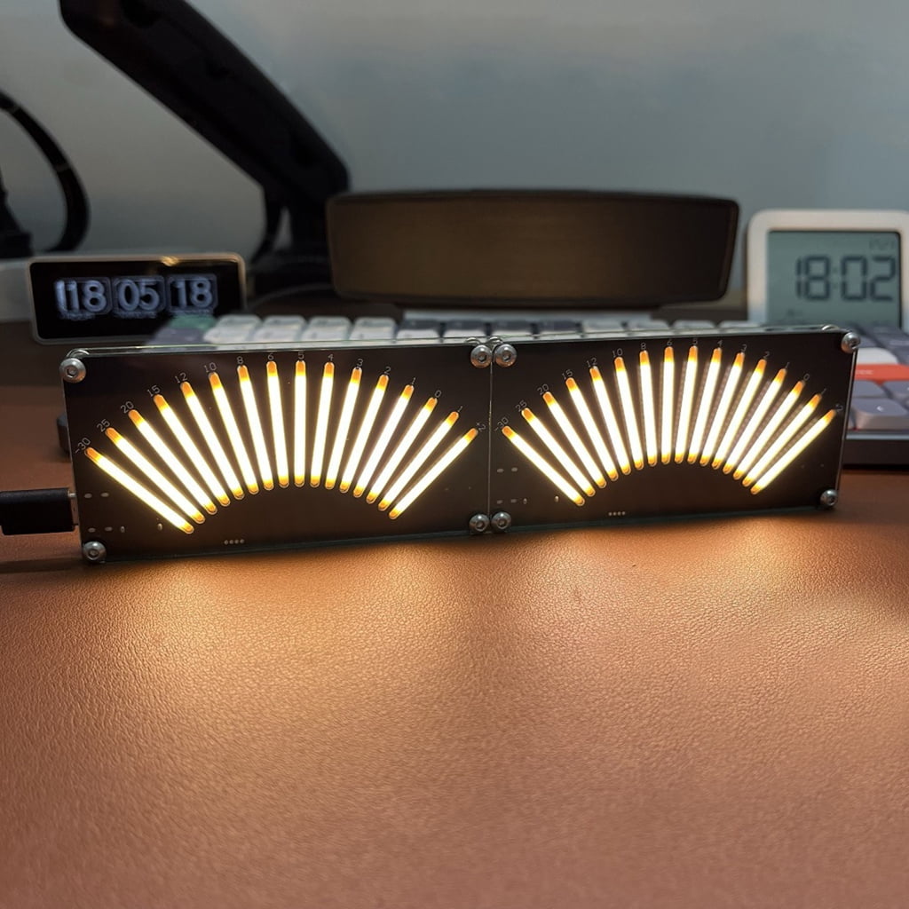 WINDLAND AK-DB16VU Music VU Meter with Adjustable Light Speeds Stereo Amplifiers Board