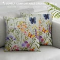 thumbnail image 3 of PHYHOO Spring Pillow Covers,Floral Butterfly Decorations Farmhouse Pillow Case Decor for Sofa Couch, 3 of 5