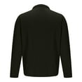 thumbnail image 7 of FAWUUDO Mens Quarter Zip Pullover Casual Lightweight Fleece Sweatshirts Fall Baggy Trendy Athletic Golf Pullovers Black, 7 of 7