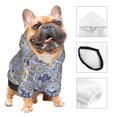 thumbnail image 3 of Fotbe Colorful Mandalas Print Small Dog Sweater Hoodies Pet Grey Hooded Soft Fleece Sweatshirts with Pocket Fall Winter Puppy Cat Sweaters Warm Clothes-XX-Large, 3 of 7