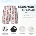 thumbnail image 3 of Kdxio Hello Easter Print Mens Swim Shorts with Mesh Lining, Breathable and Quick-Drying, Adjustable Waist, Privacy Pocket-3X-Large, 3 of 6