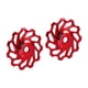 thumbnail image 3 of Poleas de cambio trasero para bicicletas de montaña y carretera Ruedas jockey de aleación CNC de 11 dientes de color rojo, 3 of 6