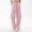 Pink, variant on Women's Multi-Pocket Solid Cargo Joggers, Drawstring Elastic Waist Breathable Trousers, Outdoor Hiking Casual Streetwear Army Green XXL