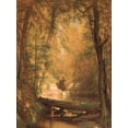 thumbnail image 2 of Whittredge, Worthington 25x32 Gold Ornate Wood Framed with Double Matting Museum Art Print Titled - The Trout Pool 1870, 2 of 4