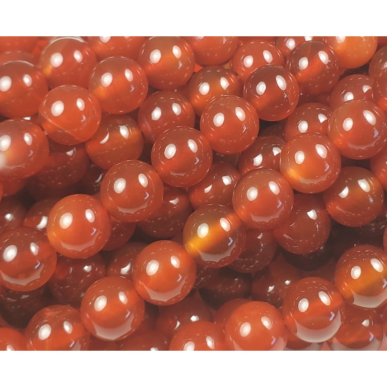 Gemstones - Carnelian Round Beads 8mm