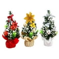 thumbnail image 3 of Artificial Christmas Trees, Desktop Christmas Tree Xmas Tree Baubles 20cm Gold, 3 of 6