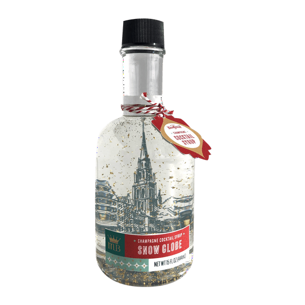 Maud Borup Classic Tonic Cocktail Syrup Snow Globe With Edible 23K Gold