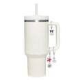 thumbnail image 2 of Delight Jewelry Slots with Heart and Lucky 7s - Silvertone Bow Charm Accessory for Tumblers and Thermal Cups, 2 of 4