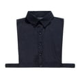 thumbnail image 1 of Col en Coton Factice Col Détachable Blouse Demi-Chemise Col Noir, 1 of 8